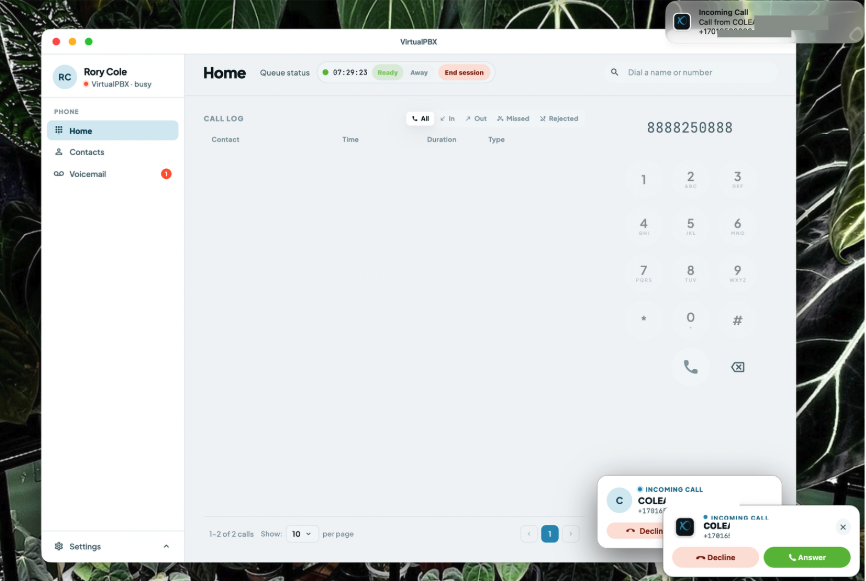 Making and Taking Calls with the Dial Pad