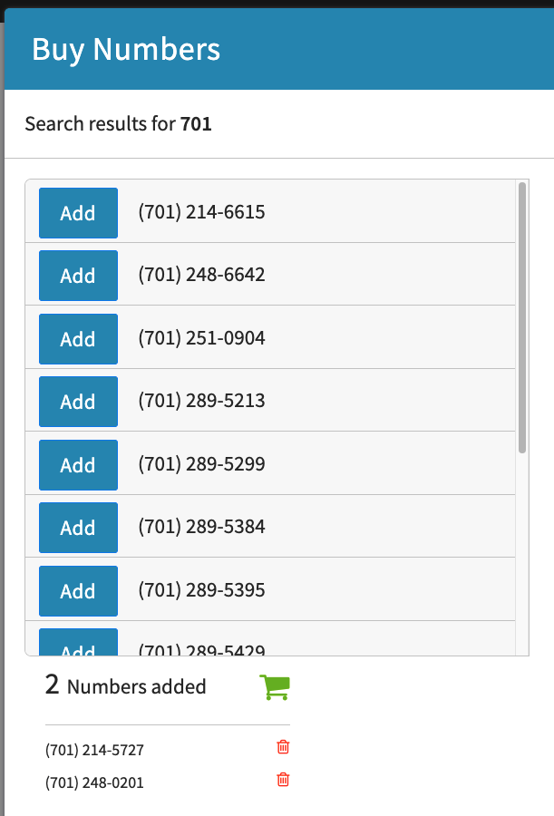 Buying a Number