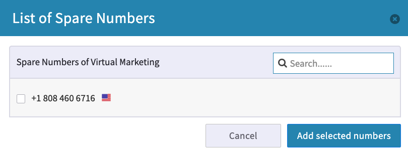 Adding from Spare Numbers