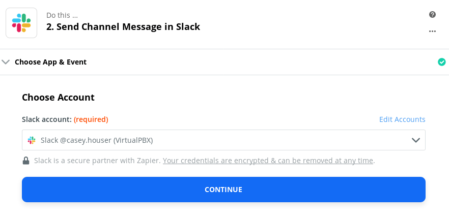 Reaction (Configure Slack)