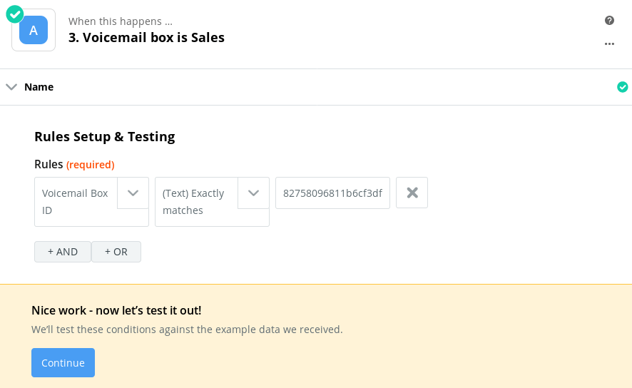 Reaction (Configure Conditional Logic and Trello board #1)