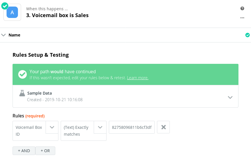 Reaction (Configure Conditional Logic and Trello board #1)