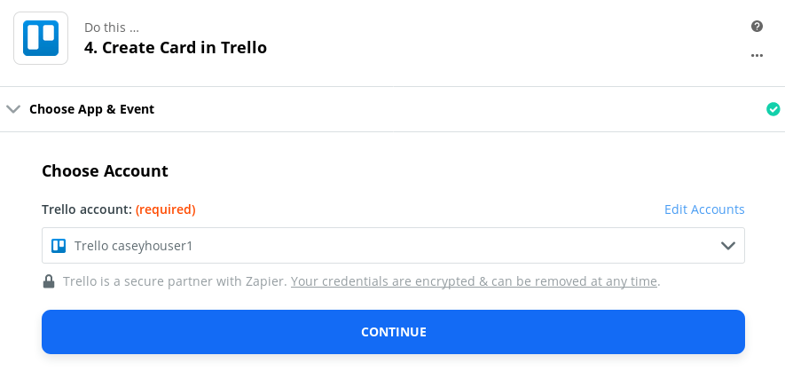 Reaction (Configure Conditional Logic and Trello board #1)